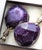 Total Glamour - these polished and faceted Amethyst stone finials are set in sterling silver, with nickel bases. Gift...