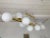Not Yet Made - Made To Order Contemporary Long Brass Chandelier Opaline. Italy For Sale - Image 5 of 11