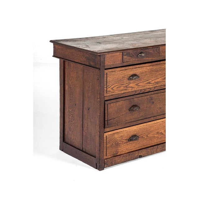 Wood French Oak Haberdashery Shop Counter For Sale - Image 7 of 13