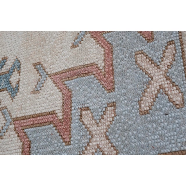 Vintage Oversize Gray Turkish Oushak Rug 5'8" X 7'5" For Sale - Image 10 of 13