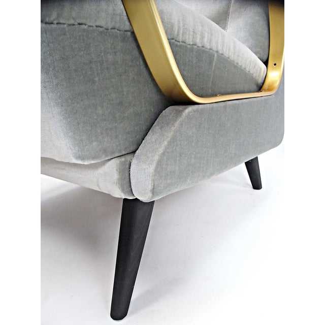 Carlo Armchair in Velvet with Spring Core Cushions For Sale - Image 13 of 18