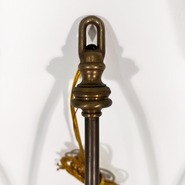 Brown Vintage Tortoise Shell & Brass Lantern Pendant Lights - Set of Four For Sale - Image 8 of 8