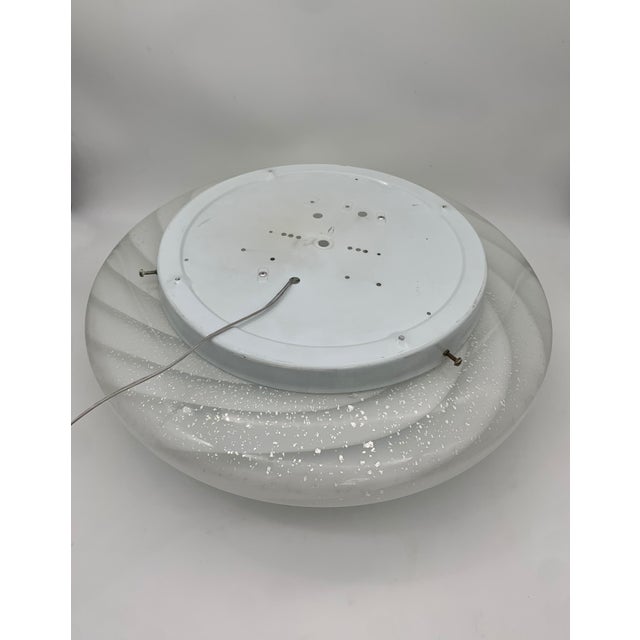 Vintage Murano Glass Ceiling Light attributed to F3, Italy, 1970s For Sale - Image 4 of 8