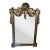 1980s Silver Painted Shell Draped Wall Mirror Style of Dorothy Draper For Sale