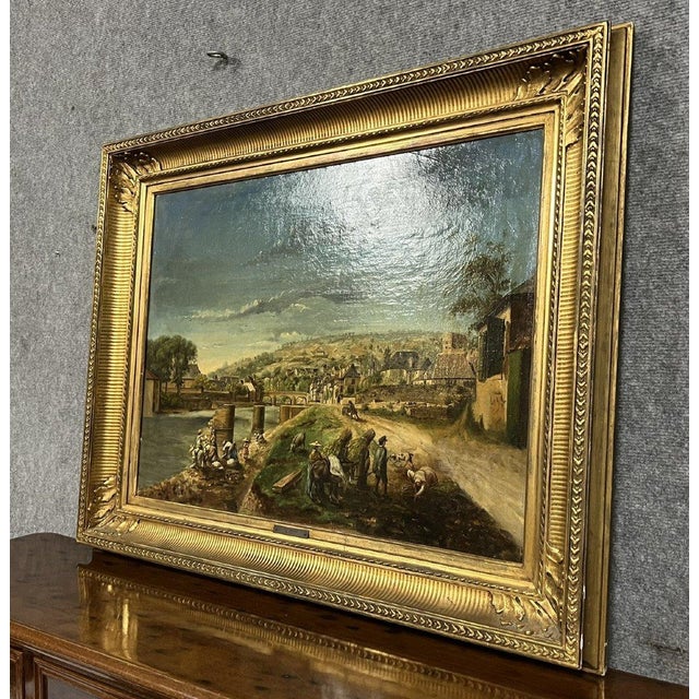 Late 19th century French school: magnificent and important oil on canvas painting from the Napoleon III period the...