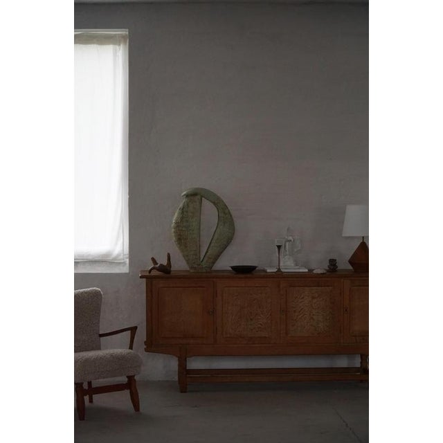 Low Vintage Danish Sideboard in Oak, 1960s For Sale - Image 15 of 18