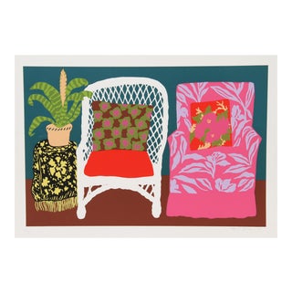 Hunt Slonem Serigraph, Bromilliad For Sale