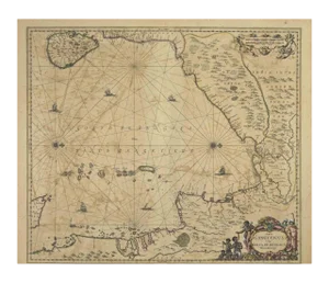 Johannes Janssonius, Gulf of Bengal, Etching, 1650s