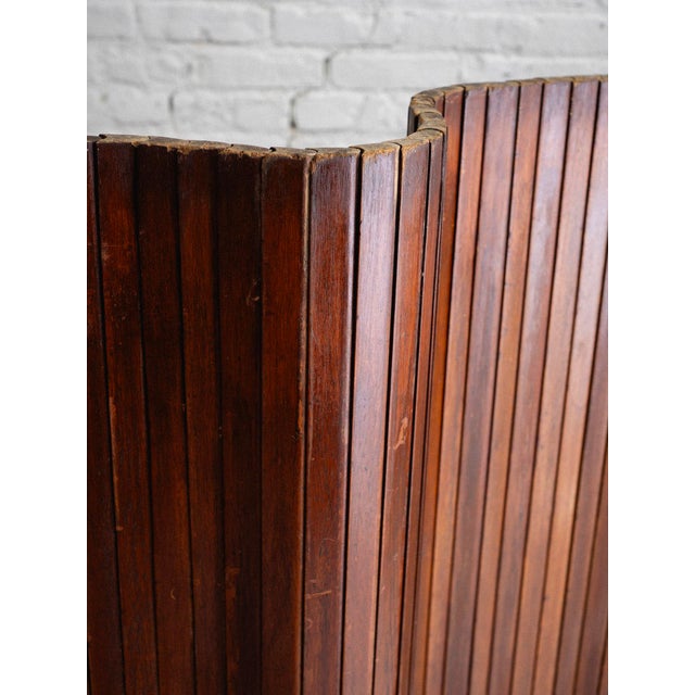 Large French Tambour Folding Screen by Jomaine Baumann For Sale - Image 4 of 7