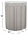 Modern Nikolaus Accent Table in Grey For Sale - Image 3 of 6
