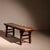 Vintage Rustic Bench with Stool and Coffee Table in Elm, 1980s, Set of 3 For Sale - Image 13 of 15