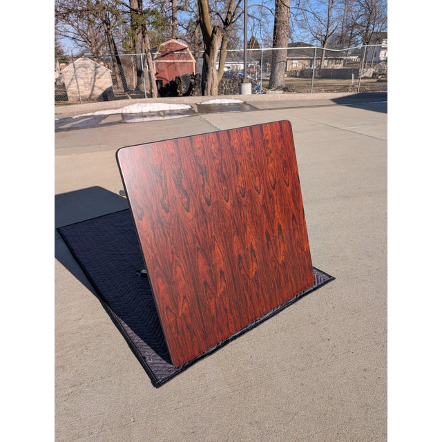 1970s Eames for Herman Miller Rosewood Segmented Base Table For Sale - Image 11 of 18