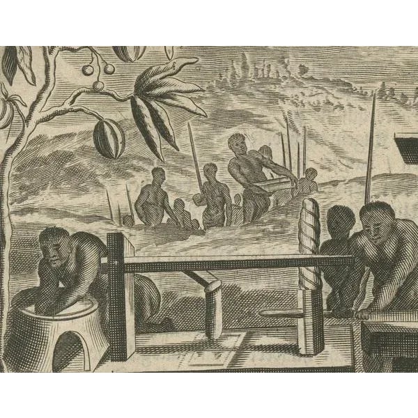 View of Sugar Milling, 1673, Paper For Sale - Image 3 of 10