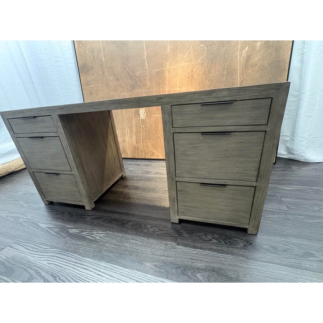 2020s Rh Laguna Storage Desk – Grey Driftwood For Sale - Image 5 of 18