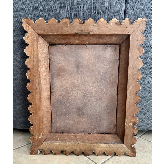 Spanish Colonial Style Gilt Wood Wall Mirror For Sale - Image 11 of 12