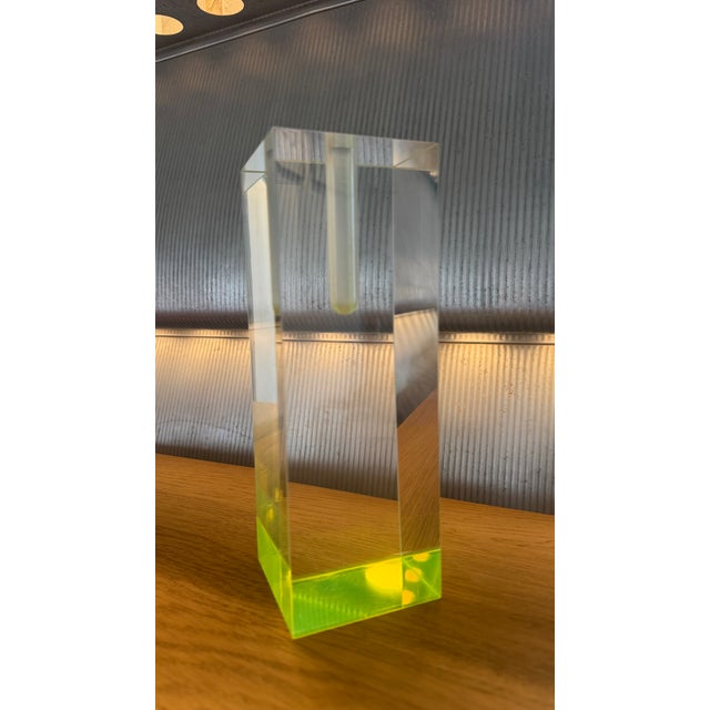 Vintage Vases in Acrylic Glass, 2001, Set of 3 For Sale - Image 3 of 12