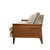 1960s Mid Century Modern Caned Walnut Velvet Long Sofa for Reupholstery 101" For Sale - Image 14 of 16