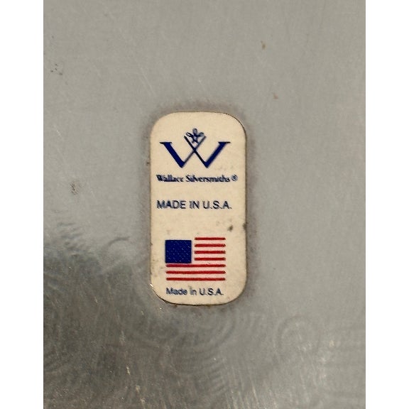 Vintage Pierced Gallery Tray, Silver Plate, Wallace For Sale In West Palm - Image 6 of 6