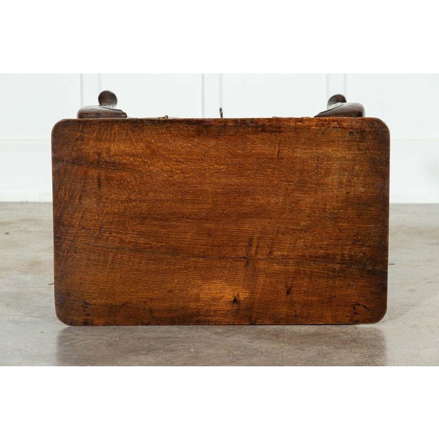 English Oak Low Boy Lamp Table, 1770s For Sale - Image 6 of 17