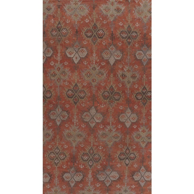 Vintage Turkish Kilim 9' X 14' For Sale - Image 4 of 8