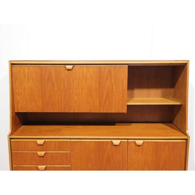 Mid Century Modern Vintage Teak Tall Credenza Sideboard by Austinsuite For Sale - Image 9 of 13