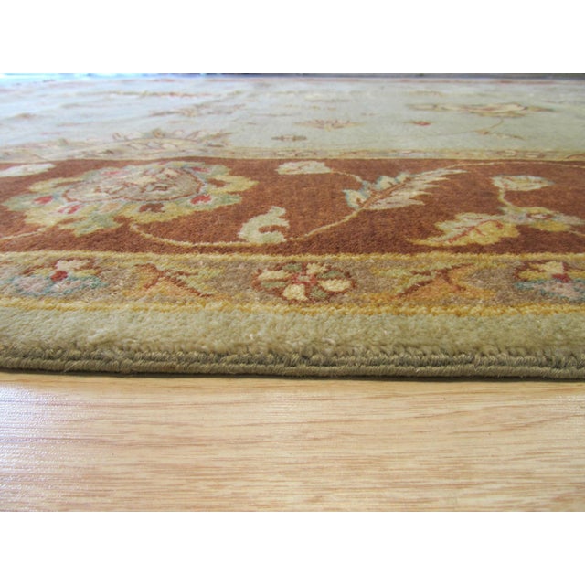 Hand-knotted in hand-spun wool, this 9 x 12 Alluring Artisan rug carpet is a refined addition to our contemporary room-...