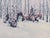 Late 20th Century Signed Limited Edition Native American Winter Landscape Panorama by Mark Silversmith, Framed & Matted For Sale - Image 16 of 17