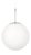 Chrome Glob D50 Ceiling Lamp from Konsthantverk For Sale