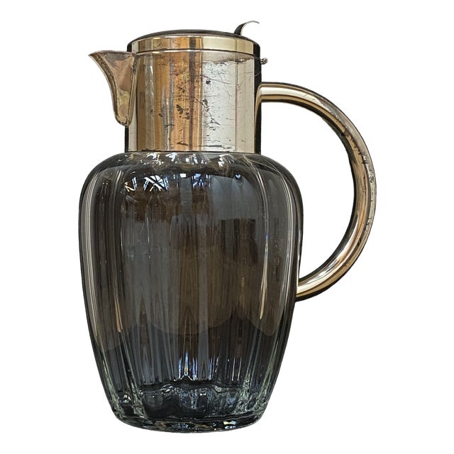 Large Vintage Crystal Decanter, 1950s For Sale