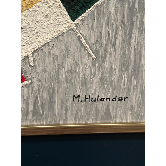 M. Hulander, Abstract Composition III, 1960s, Oil on Canvas, Framed For Sale - Image 7 of 18
