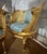 Gold Louis XV Style Bergere Wing Chair Set With Gold Leaf Details For Sale - Image 8 of 9