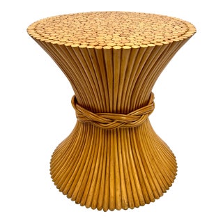 1970s McGuire Sheaf of Wheat Dining Table Base For Sale