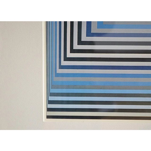 Victor Vasarely, Art Print Shorewood New York, 1970s, Lithograph, Framed For Sale - Image 4 of 7