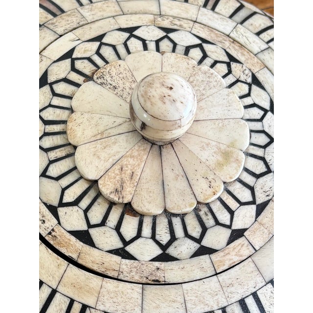 Maitland-Smith Bone & Horn Trinket Box - Tesselated Dome 9.5” For Sale In Columbus - Image 6 of 10