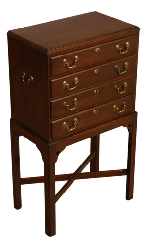 Ethan Allen 'Georgian Court' Cherry Silver Chest