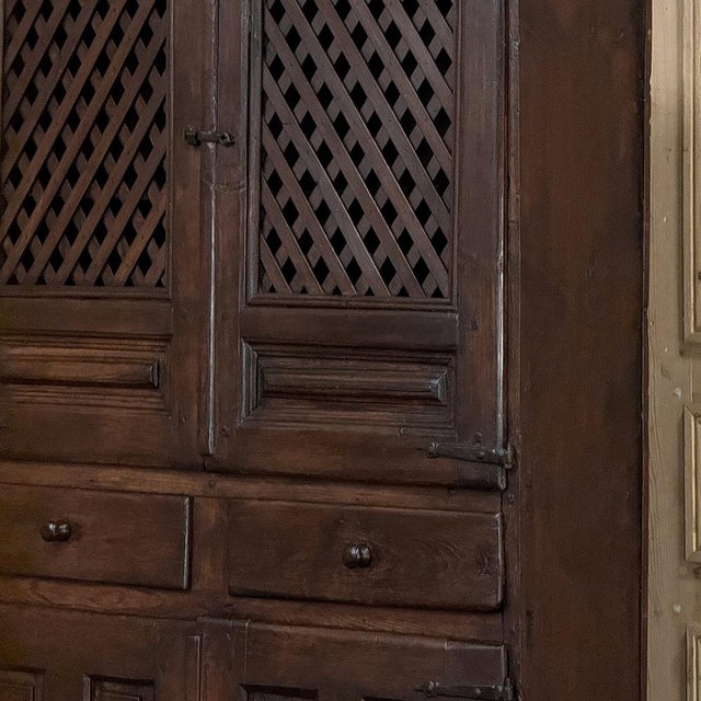 18th Century Spanish Rustic Walnut Cabinet ~ Cupboard For Sale - Image 9 of 18