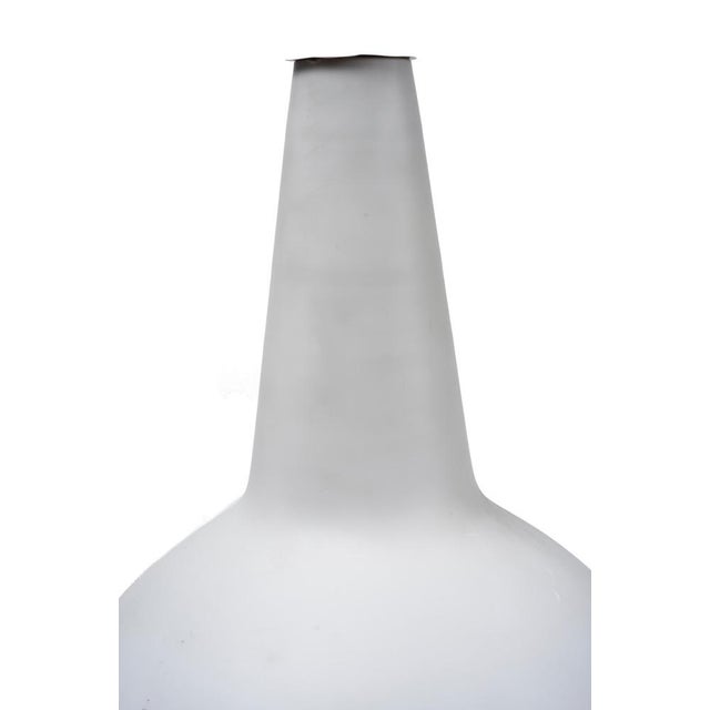 Vintage Fontana Arte Vase Lamp, Lacquered Metal and Brass, Modern Design For Sale - Image 4 of 6