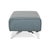 Animal Skin Blue Grey Petrol Leather Biella Stool from Himolla For Sale - Image 7 of 10
