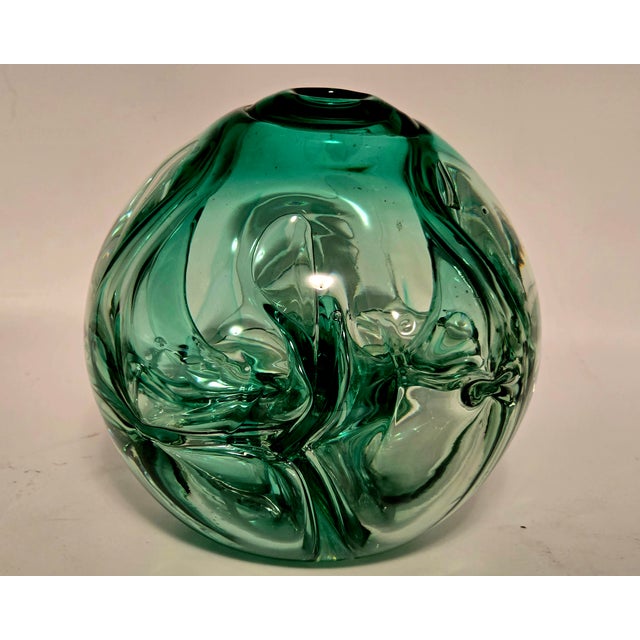 Glass Paul Manning 'Stickman' Studio Glass Sculpture, Signed 1974 For Sale - Image 7 of 12