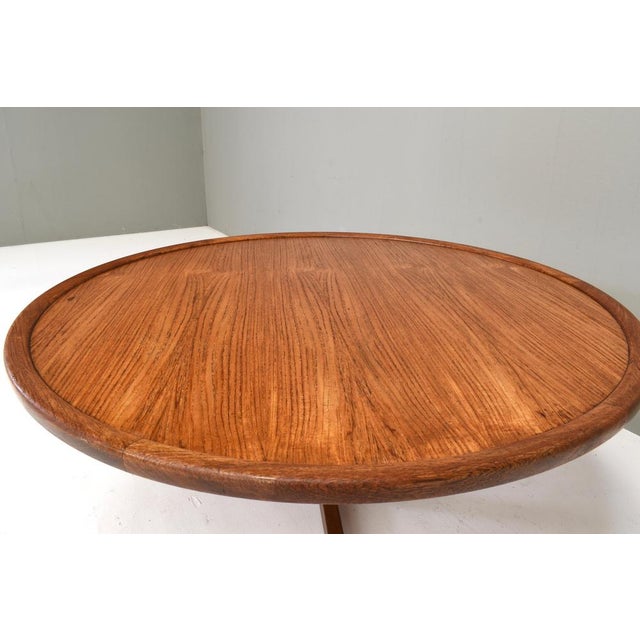 Brown Vintage Dutch Round Coffee Table in Teak by Martin Visser for Spectrum, 1960s For Sale - Image 8 of 14