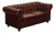 Chesterfield Style Oxford Red Tufted Leather Sofa For Sale