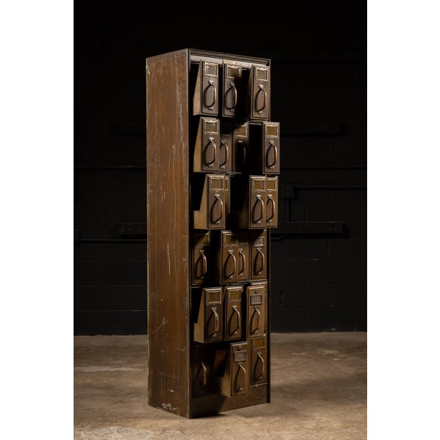 Early 20th Century Industrial Multi-Drawer Steel Cabinet by Art Metal For Sale - Image 4 of 6