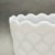 Mid 20th Century Vintage e.o. Brody Co. Milk Glass Diamond Pattern Pedestal Planter Vase For Sale - Image 5 of 9