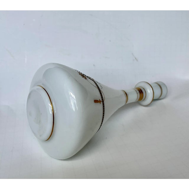 Mid 19th Century Mid 19th Century French White Opaline Bottle Napoleon III For Sale - Image 5 of 12