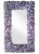 Amethyst Encrusted Violet Denis Mirror by Marjorie Skouras, 21"x24" For Sale - Image 6 of 11