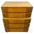 Elegant Mid-Century Modern highboy chest of drawers by R-Way Furniture Company, crafted in beautifully figured birdseye...