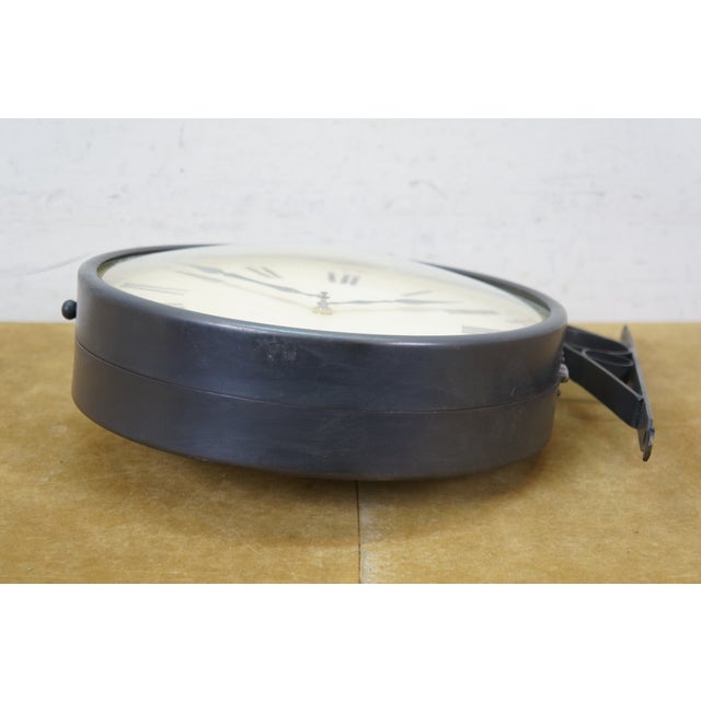Grand Central Station Double Sided Roman Numeral Railway Clock 16" For Sale - Image 9 of 15