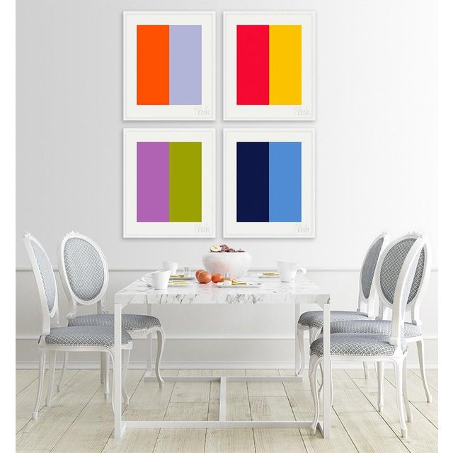 Paper Color's Cooperation No.1 Fine Art Print 20" X 24" by Liz Roache For Sale - Image 7 of 7