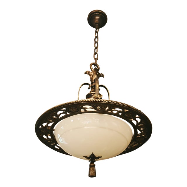 1920s Attributed to Beardslee Chandelier For Sale