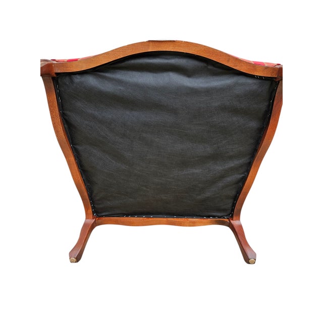 Wood 1990s Ethan Allen Versailles Lounge Chair French Country Living Room Regency For Sale - Image 7 of 12